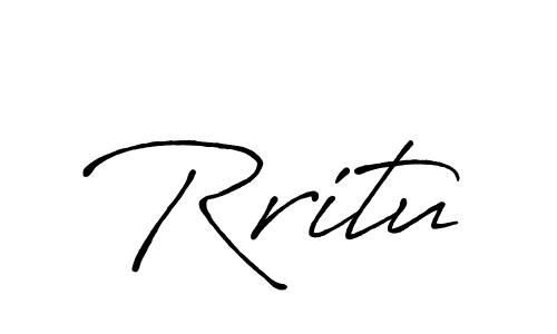 Create a beautiful signature design for name Rritu. With this signature (Antro_Vectra_Bolder) fonts, you can make a handwritten signature for free. Rritu signature style 7 images and pictures png