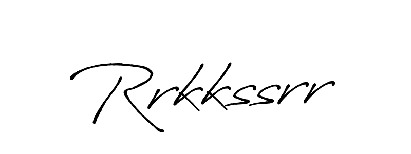 The best way (Antro_Vectra_Bolder) to make a short signature is to pick only two or three words in your name. The name Rrkkssrr include a total of six letters. For converting this name. Rrkkssrr signature style 7 images and pictures png