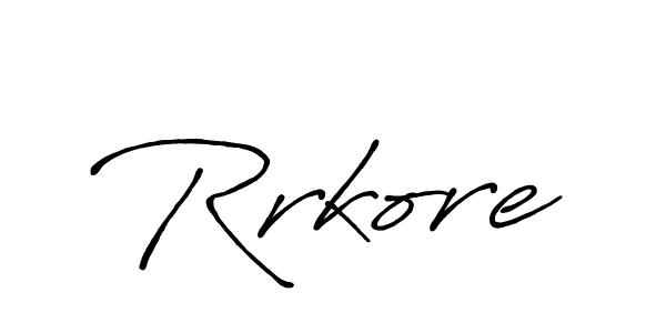 Design your own signature with our free online signature maker. With this signature software, you can create a handwritten (Antro_Vectra_Bolder) signature for name Rrkore. Rrkore signature style 7 images and pictures png