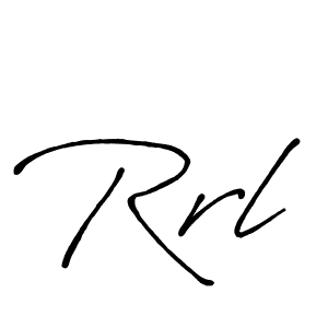How to make Rrl name signature. Use Antro_Vectra_Bolder style for creating short signs online. This is the latest handwritten sign. Rrl signature style 7 images and pictures png