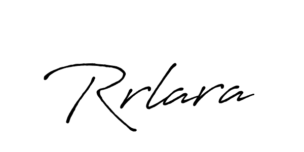 Make a beautiful signature design for name Rrlara. With this signature (Antro_Vectra_Bolder) style, you can create a handwritten signature for free. Rrlara signature style 7 images and pictures png