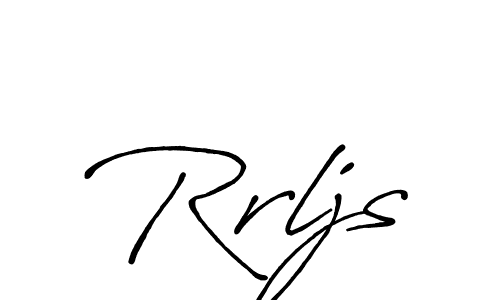 Create a beautiful signature design for name Rrljs. With this signature (Antro_Vectra_Bolder) fonts, you can make a handwritten signature for free. Rrljs signature style 7 images and pictures png