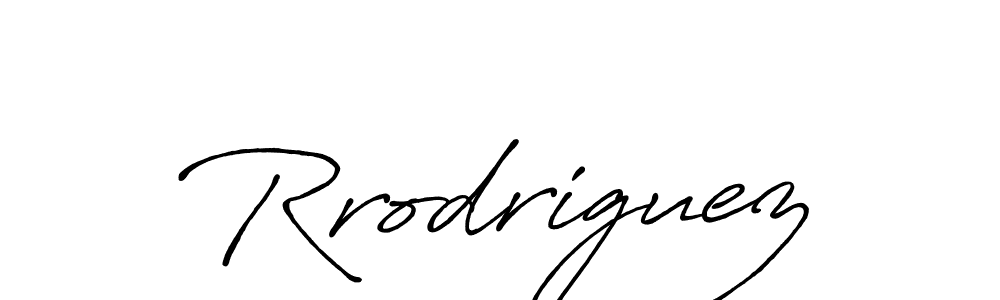 Make a beautiful signature design for name Rrodriguez. With this signature (Antro_Vectra_Bolder) style, you can create a handwritten signature for free. Rrodriguez signature style 7 images and pictures png