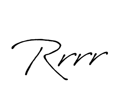 How to make Rrrr signature? Antro_Vectra_Bolder is a professional autograph style. Create handwritten signature for Rrrr name. Rrrr signature style 7 images and pictures png