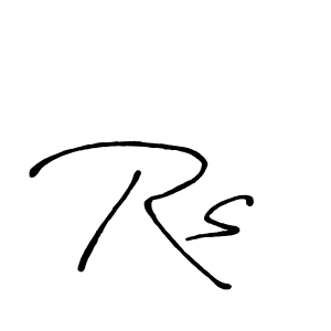 Also You can easily find your signature by using the search form. We will create Rs  name handwritten signature images for you free of cost using Antro_Vectra_Bolder sign style. Rs  signature style 7 images and pictures png