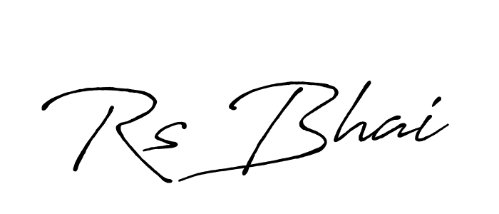 How to make Rs Bhai name signature. Use Antro_Vectra_Bolder style for creating short signs online. This is the latest handwritten sign. Rs Bhai signature style 7 images and pictures png