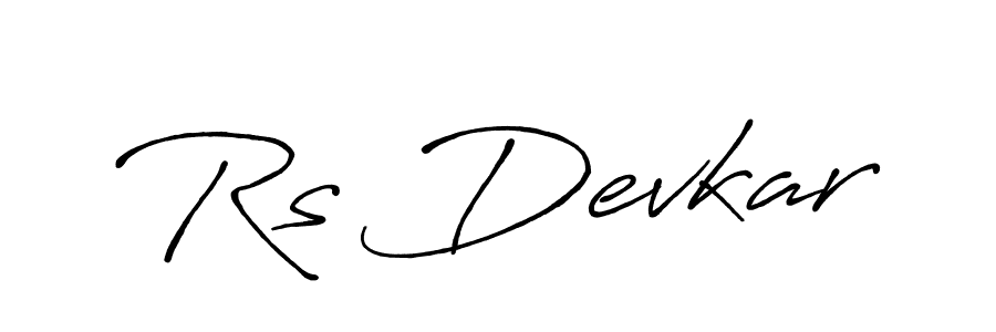 Rs Devkar stylish signature style. Best Handwritten Sign (Antro_Vectra_Bolder) for my name. Handwritten Signature Collection Ideas for my name Rs Devkar. Rs Devkar signature style 7 images and pictures png