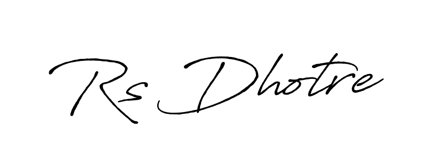 Design your own signature with our free online signature maker. With this signature software, you can create a handwritten (Antro_Vectra_Bolder) signature for name Rs Dhotre. Rs Dhotre signature style 7 images and pictures png