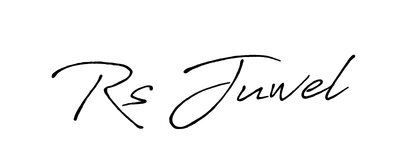 Use a signature maker to create a handwritten signature online. With this signature software, you can design (Antro_Vectra_Bolder) your own signature for name Rs Juwel. Rs Juwel signature style 7 images and pictures png