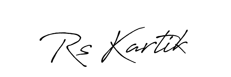 Similarly Antro_Vectra_Bolder is the best handwritten signature design. Signature creator online .You can use it as an online autograph creator for name Rs Kartik. Rs Kartik signature style 7 images and pictures png
