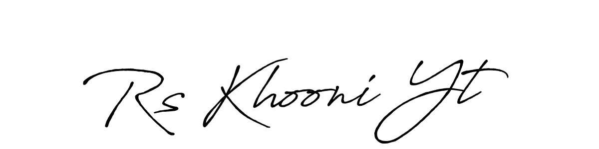 Once you've used our free online signature maker to create your best signature Antro_Vectra_Bolder style, it's time to enjoy all of the benefits that Rs Khooni Yt name signing documents. Rs Khooni Yt signature style 7 images and pictures png