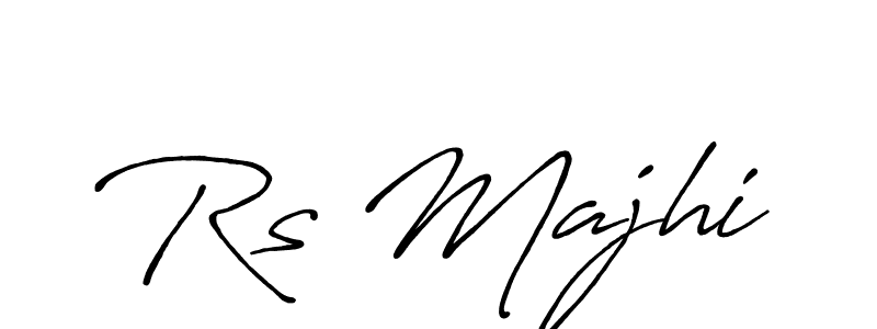 How to make Rs Majhi name signature. Use Antro_Vectra_Bolder style for creating short signs online. This is the latest handwritten sign. Rs Majhi signature style 7 images and pictures png