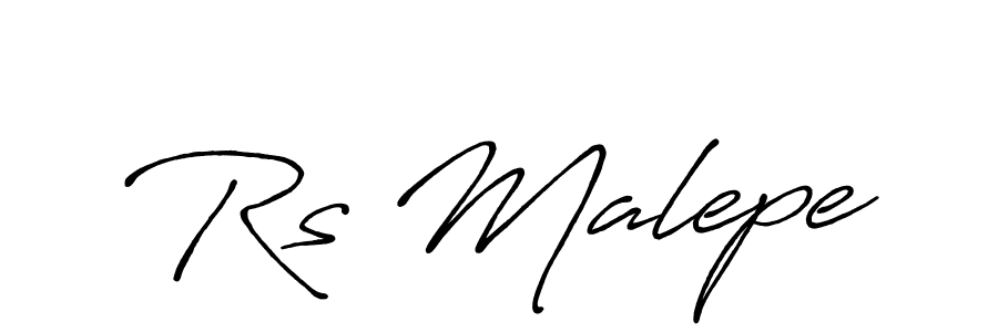 Create a beautiful signature design for name Rs Malepe. With this signature (Antro_Vectra_Bolder) fonts, you can make a handwritten signature for free. Rs Malepe signature style 7 images and pictures png