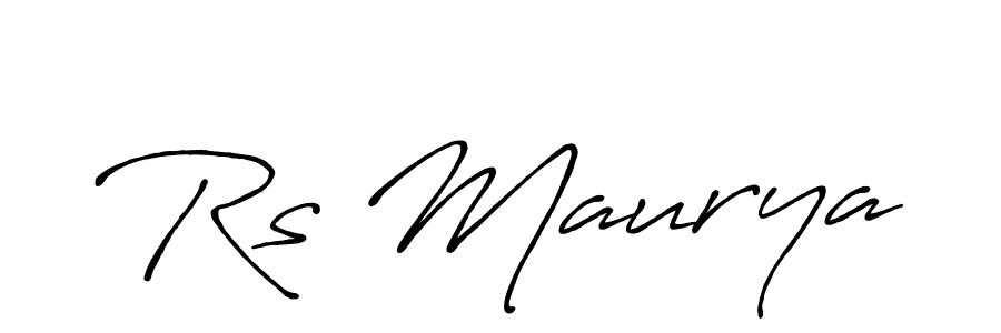 This is the best signature style for the Rs Maurya name. Also you like these signature font (Antro_Vectra_Bolder). Mix name signature. Rs Maurya signature style 7 images and pictures png