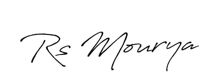 Also You can easily find your signature by using the search form. We will create Rs Mourya name handwritten signature images for you free of cost using Antro_Vectra_Bolder sign style. Rs Mourya signature style 7 images and pictures png