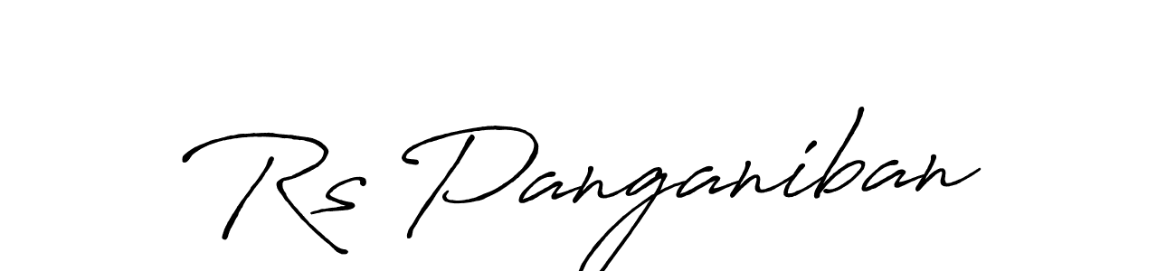 Make a beautiful signature design for name Rs Panganiban. With this signature (Antro_Vectra_Bolder) style, you can create a handwritten signature for free. Rs Panganiban signature style 7 images and pictures png