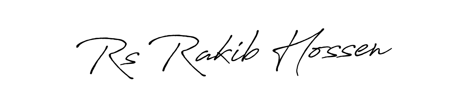 This is the best signature style for the Rs Rakib Hossen name. Also you like these signature font (Antro_Vectra_Bolder). Mix name signature. Rs Rakib Hossen signature style 7 images and pictures png