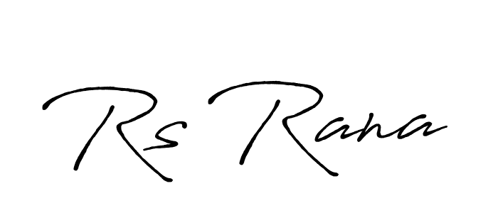 Make a beautiful signature design for name Rs Rana. With this signature (Antro_Vectra_Bolder) style, you can create a handwritten signature for free. Rs Rana signature style 7 images and pictures png