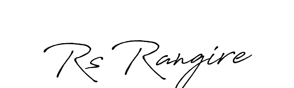 It looks lik you need a new signature style for name Rs Rangire. Design unique handwritten (Antro_Vectra_Bolder) signature with our free signature maker in just a few clicks. Rs Rangire signature style 7 images and pictures png