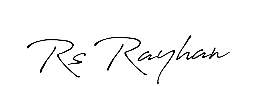 How to make Rs Rayhan signature? Antro_Vectra_Bolder is a professional autograph style. Create handwritten signature for Rs Rayhan name. Rs Rayhan signature style 7 images and pictures png