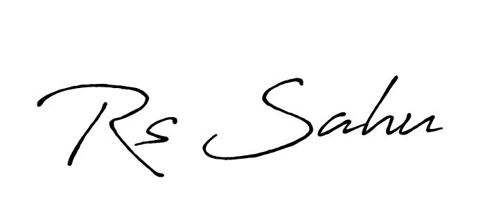 Also we have Rs Sahu name is the best signature style. Create professional handwritten signature collection using Antro_Vectra_Bolder autograph style. Rs Sahu signature style 7 images and pictures png