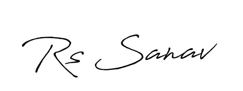 Also You can easily find your signature by using the search form. We will create Rs Sanav name handwritten signature images for you free of cost using Antro_Vectra_Bolder sign style. Rs Sanav signature style 7 images and pictures png