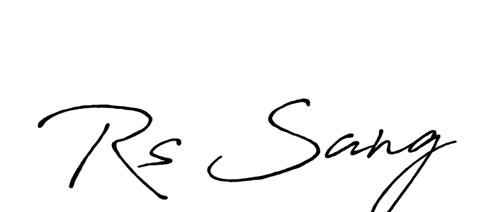 Make a short Rs Sang signature style. Manage your documents anywhere anytime using Antro_Vectra_Bolder. Create and add eSignatures, submit forms, share and send files easily. Rs Sang signature style 7 images and pictures png