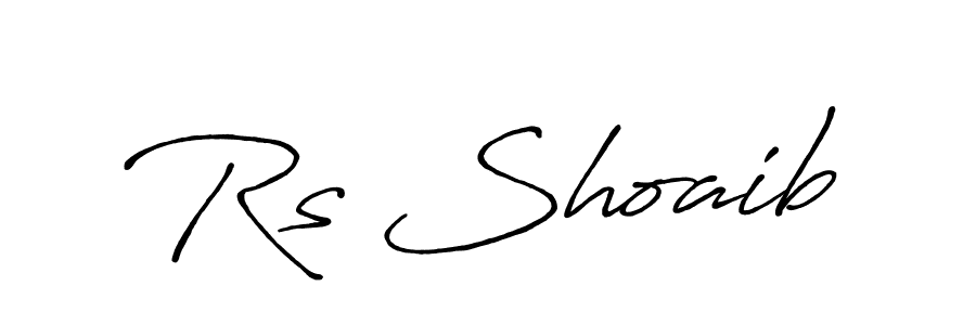 Rs Shoaib stylish signature style. Best Handwritten Sign (Antro_Vectra_Bolder) for my name. Handwritten Signature Collection Ideas for my name Rs Shoaib. Rs Shoaib signature style 7 images and pictures png