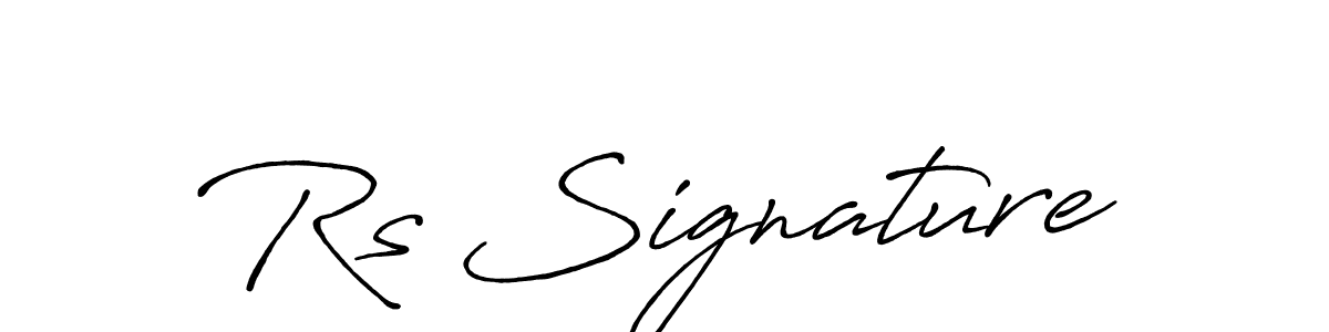 You should practise on your own different ways (Antro_Vectra_Bolder) to write your name (Rs Signature) in signature. don't let someone else do it for you. Rs Signature signature style 7 images and pictures png
