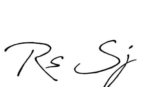 Make a beautiful signature design for name Rs Sj. Use this online signature maker to create a handwritten signature for free. Rs Sj signature style 7 images and pictures png