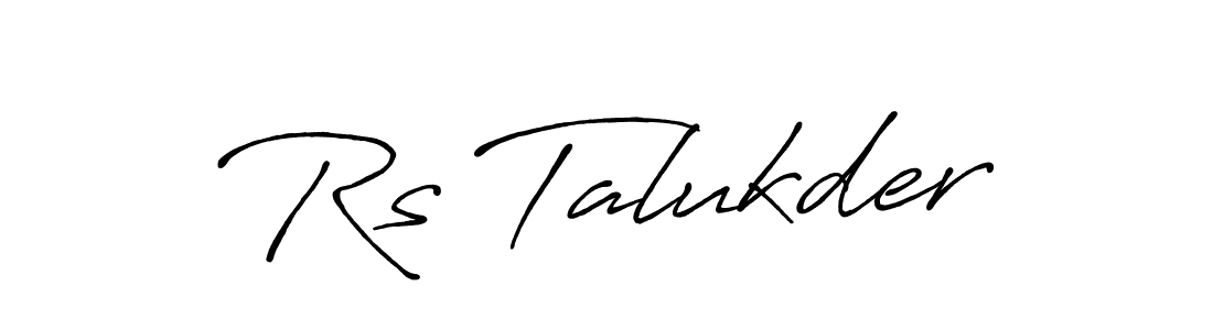 Rs Talukder stylish signature style. Best Handwritten Sign (Antro_Vectra_Bolder) for my name. Handwritten Signature Collection Ideas for my name Rs Talukder. Rs Talukder signature style 7 images and pictures png