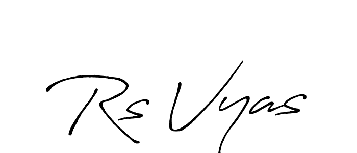 How to Draw Rs Vyas signature style? Antro_Vectra_Bolder is a latest design signature styles for name Rs Vyas. Rs Vyas signature style 7 images and pictures png