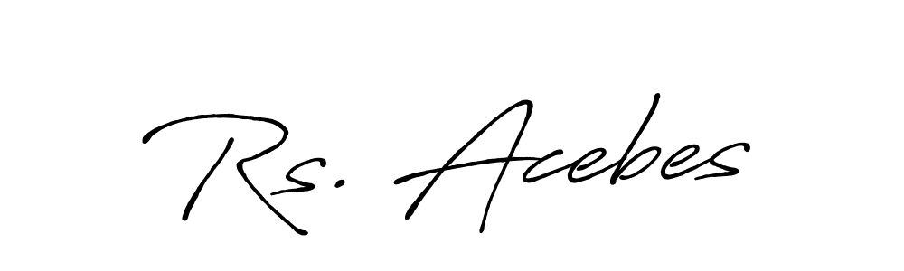 Make a short Rs. Acebes signature style. Manage your documents anywhere anytime using Antro_Vectra_Bolder. Create and add eSignatures, submit forms, share and send files easily. Rs. Acebes signature style 7 images and pictures png