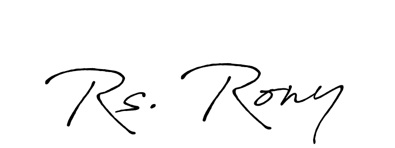 Make a short Rs. Rony signature style. Manage your documents anywhere anytime using Antro_Vectra_Bolder. Create and add eSignatures, submit forms, share and send files easily. Rs. Rony signature style 7 images and pictures png