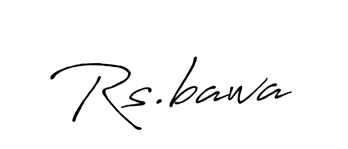 Make a beautiful signature design for name Rs.bawa. With this signature (Antro_Vectra_Bolder) style, you can create a handwritten signature for free. Rs.bawa signature style 7 images and pictures png