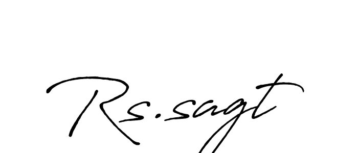 Also we have Rs.sagt name is the best signature style. Create professional handwritten signature collection using Antro_Vectra_Bolder autograph style. Rs.sagt signature style 7 images and pictures png