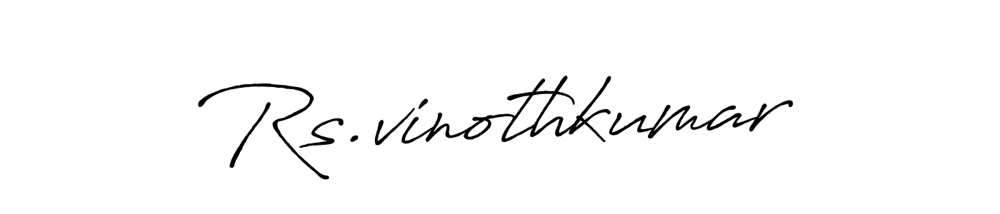 Make a beautiful signature design for name Rs.vinothkumar. Use this online signature maker to create a handwritten signature for free. Rs.vinothkumar signature style 7 images and pictures png