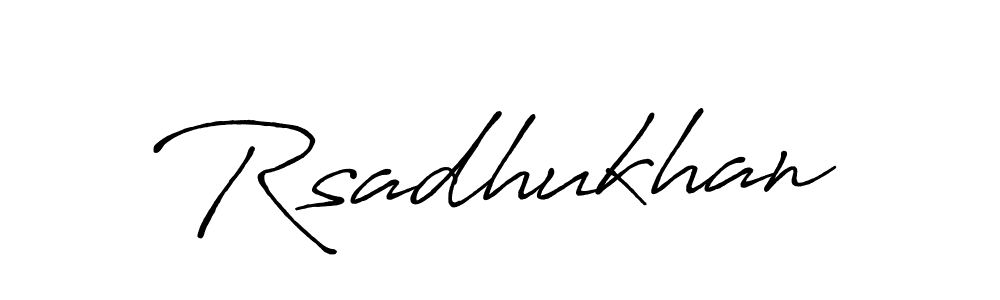 Create a beautiful signature design for name Rsadhukhan. With this signature (Antro_Vectra_Bolder) fonts, you can make a handwritten signature for free. Rsadhukhan signature style 7 images and pictures png