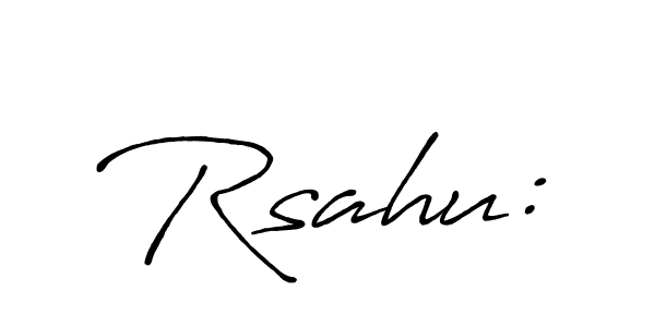 Also You can easily find your signature by using the search form. We will create Rsahu: name handwritten signature images for you free of cost using Antro_Vectra_Bolder sign style. Rsahu: signature style 7 images and pictures png