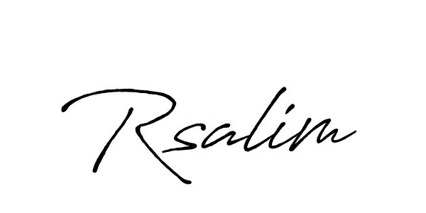 Also we have Rsalim name is the best signature style. Create professional handwritten signature collection using Antro_Vectra_Bolder autograph style. Rsalim signature style 7 images and pictures png