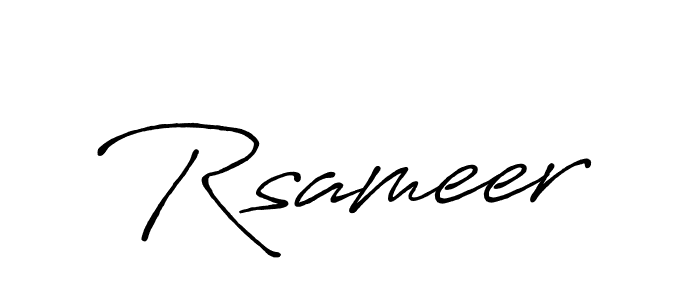Make a short Rsameer signature style. Manage your documents anywhere anytime using Antro_Vectra_Bolder. Create and add eSignatures, submit forms, share and send files easily. Rsameer signature style 7 images and pictures png