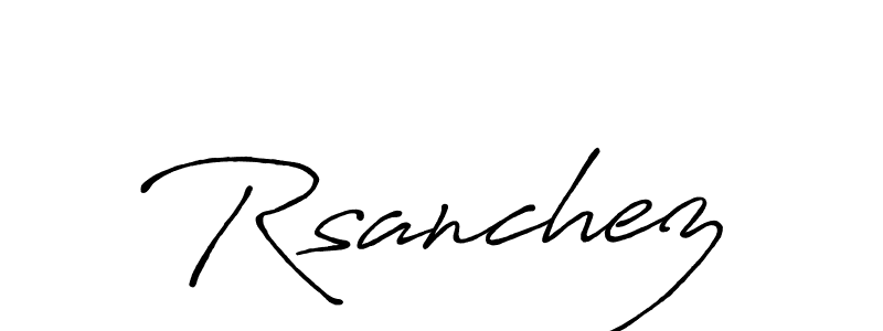 Best and Professional Signature Style for Rsanchez. Antro_Vectra_Bolder Best Signature Style Collection. Rsanchez signature style 7 images and pictures png