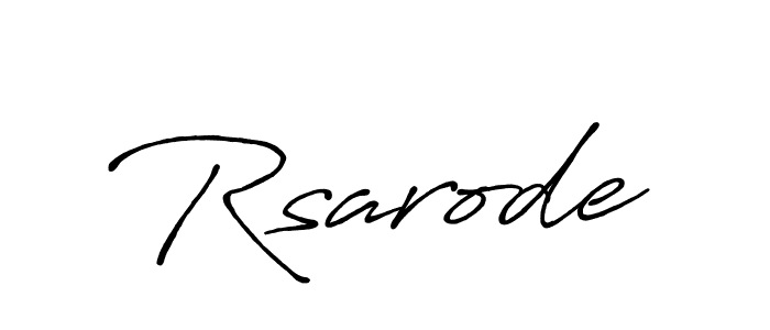 Design your own signature with our free online signature maker. With this signature software, you can create a handwritten (Antro_Vectra_Bolder) signature for name Rsarode. Rsarode signature style 7 images and pictures png