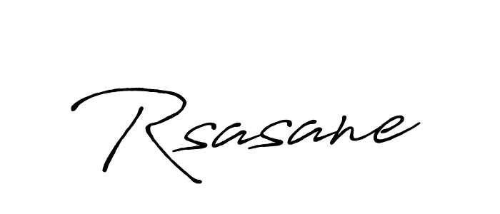 How to make Rsasane name signature. Use Antro_Vectra_Bolder style for creating short signs online. This is the latest handwritten sign. Rsasane signature style 7 images and pictures png