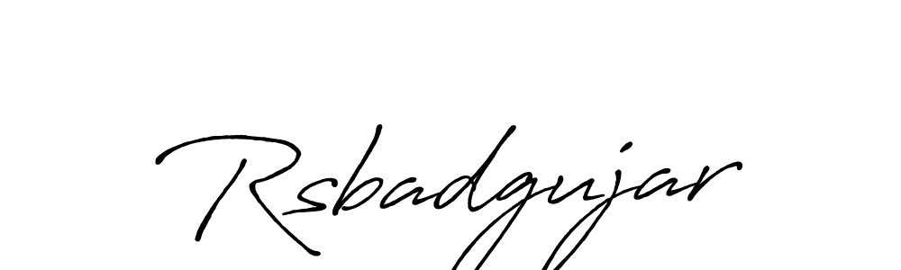if you are searching for the best signature style for your name Rsbadgujar. so please give up your signature search. here we have designed multiple signature styles  using Antro_Vectra_Bolder. Rsbadgujar signature style 7 images and pictures png