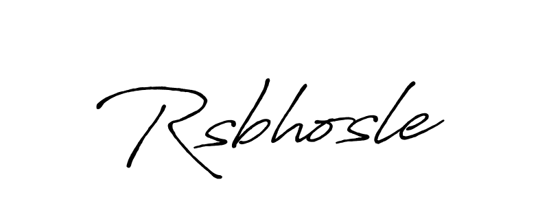 It looks lik you need a new signature style for name Rsbhosle. Design unique handwritten (Antro_Vectra_Bolder) signature with our free signature maker in just a few clicks. Rsbhosle signature style 7 images and pictures png