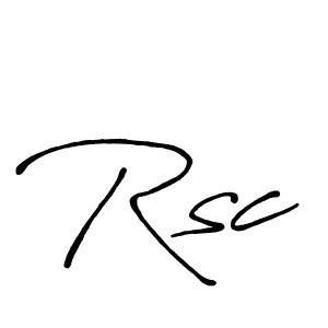 It looks lik you need a new signature style for name Rsc. Design unique handwritten (Antro_Vectra_Bolder) signature with our free signature maker in just a few clicks. Rsc signature style 7 images and pictures png