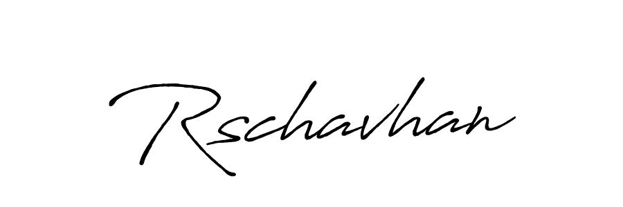 How to make Rschavhan name signature. Use Antro_Vectra_Bolder style for creating short signs online. This is the latest handwritten sign. Rschavhan signature style 7 images and pictures png