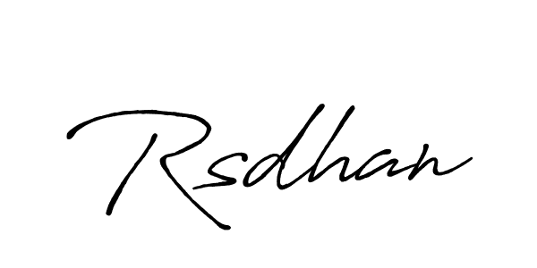Similarly Antro_Vectra_Bolder is the best handwritten signature design. Signature creator online .You can use it as an online autograph creator for name Rsdhan. Rsdhan signature style 7 images and pictures png