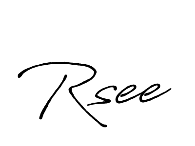 Similarly Antro_Vectra_Bolder is the best handwritten signature design. Signature creator online .You can use it as an online autograph creator for name Rsee. Rsee signature style 7 images and pictures png